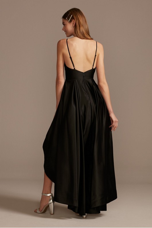 Satin High-Low Banded Dress with Spaghetti Straps Speechless X44272QB4