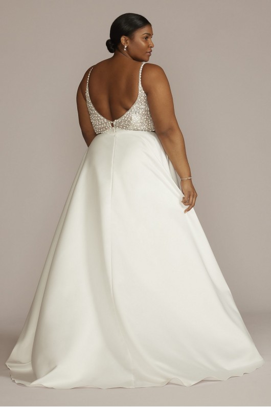 Satin Wedding Separates Plus Size Full Skirt DB Studio 9DS152137