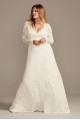 Scalloped Lace Open Back Tall Plus Wedding Dress  Collection 4XL9WG3987
