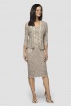 Sequin Lace Tea-Length Tank Dress and Jacket Alex Evenings 112264