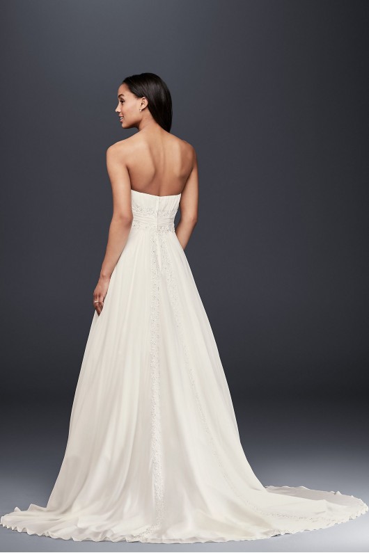 Soft Chiffon Wedding Dress with Empire Waist  Collection 4XLV9743