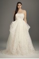 Stencil Sequin Plus Size Ball Gown Wedding Dress 8VW351487