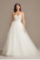 Strapless Crystal Floral Bodice Wedding Dress  Collection WG3996