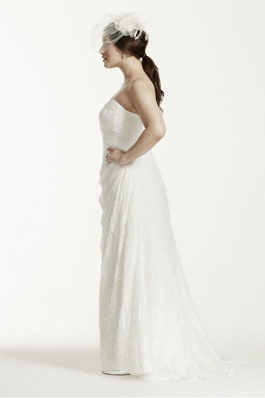 Strapless Lace Over Satin Plus Size Wedding Dress  Collection 9WG3263
