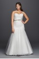 Strapless Mermaid Tulle Plus Size Wedding Dress  Collection 9WG3791