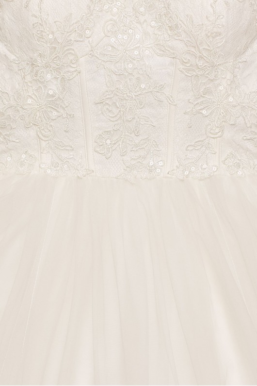 Strapless Wedding Dress with Lace Corset Bodice  Collection WG3633