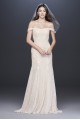 Swag Sleeve Layered Lace Trumpet Wedding Dress Melissa Sweet MS251196