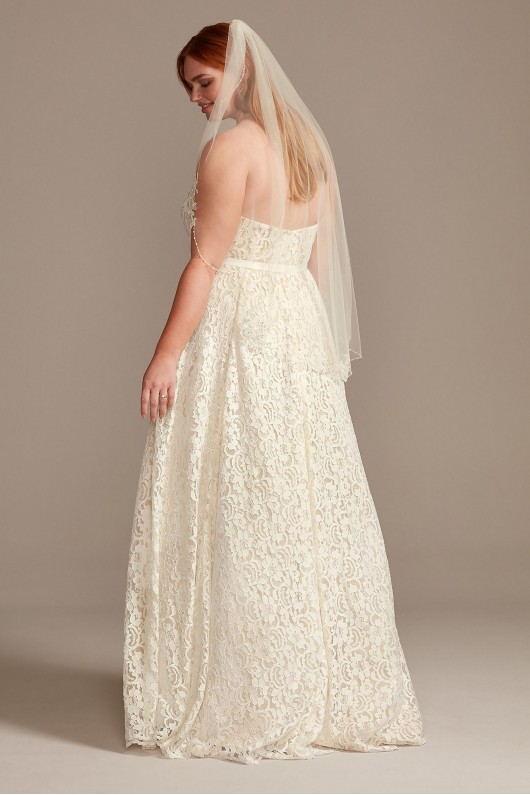 Sweetheart Plunge Lace Plus Size Wedding Dress  Collection 9WG3993