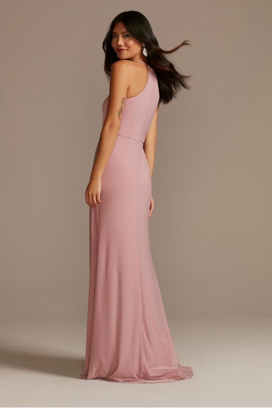 Tall Knotted Jersey A-Line Bridesmaid Dress David&#039;s Bridal 4XLF20556