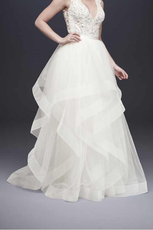 Tiered Tulle Ball Gown Wedding Skirt  Collection WG3946