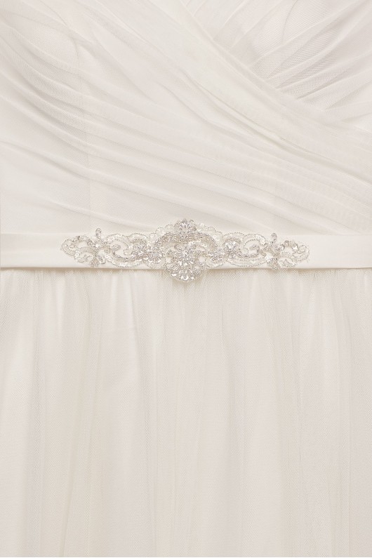 Tulle A-line Plus Size Wedding Dress with Sash  Collection 9WG3787