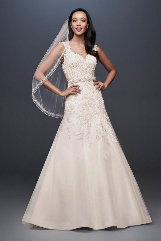 Tulle Cap Sleeve Mermaid Wedding Dress  Collection WG3911