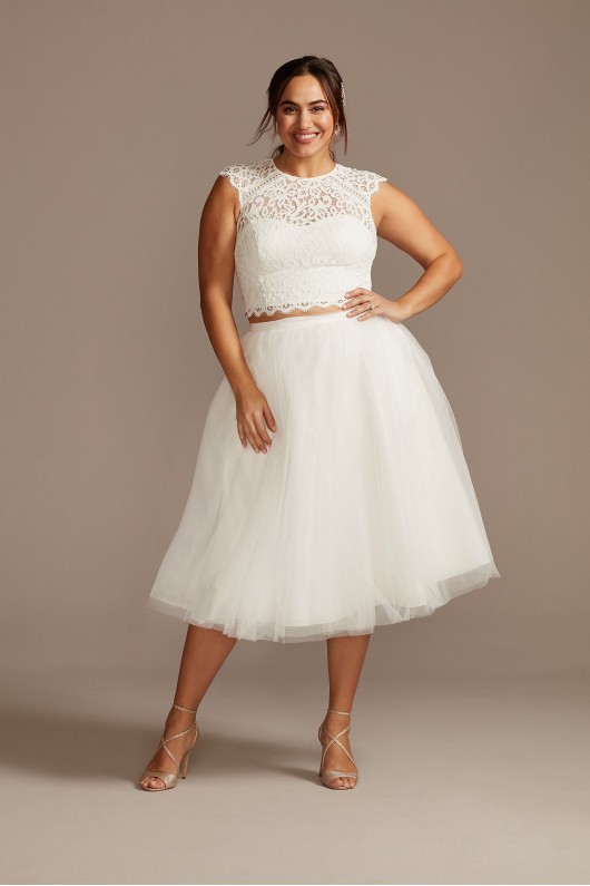Tulle Plus Size Wedding Separates Midi Skirt DB Studio 9DS150831