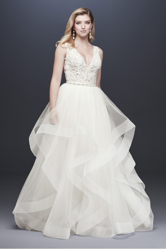 Tulle Tiered Ball Gown Wedding Skirt  Collection 4XLWG3946