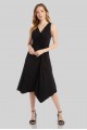 Twisted Jersey Knit Sleeveless V-Neck Dress Karen Kane L13425