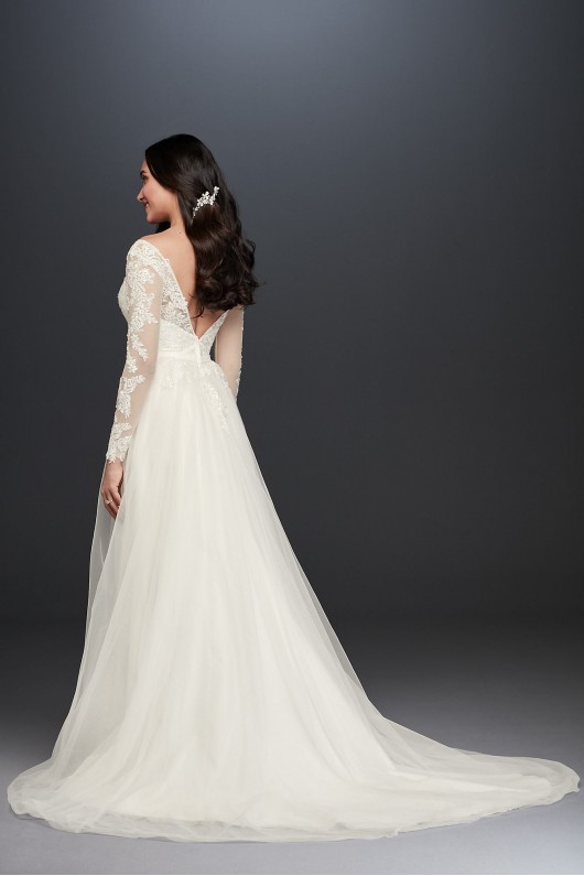 V-Neck Wedding Dress With Low Back  Collection 4XLWG3831