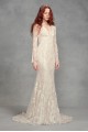 Lace Bell Sleeve Wedding Dress 4XLVW351428