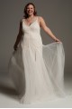Plunging Tulle Plus Overdress 8VW351563