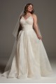 Rose Print Plus Wedding Dress 8VW351593